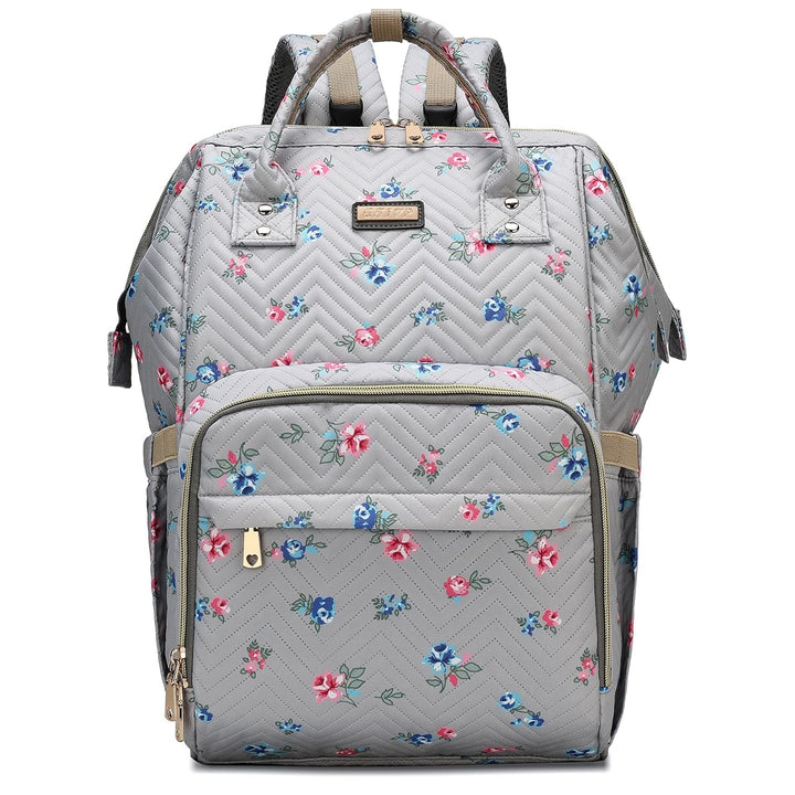 Diaper Bag Backpack for Women, Baby Bags for Girls,Diaper Bag with Changing Pad, and Insulated Pockets (Dark Grey +Light Grey)
