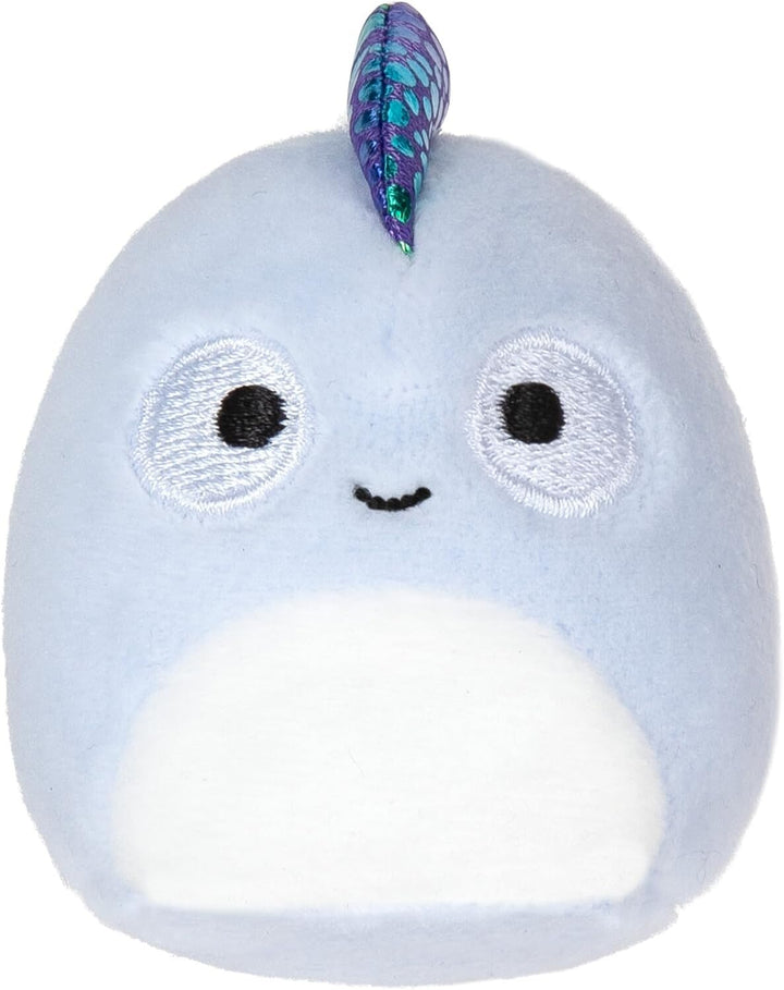 by Original Squishmallows Play and Display Storage - Four 2-Inch Plush Included - Big Foot, Axolotl, Parrot, Chameleon - Hang or Stand Display Case - Amazon Exclusive