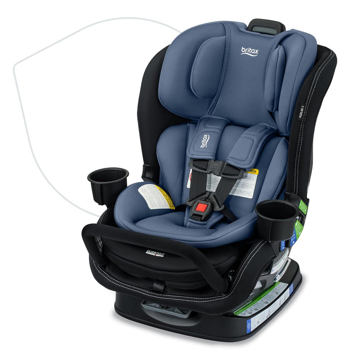 Poplar Convertible Car Seat, 2-In-1 Car Seat with Slim 17-Inch Design, Clicktight Technology, Stone Onyx