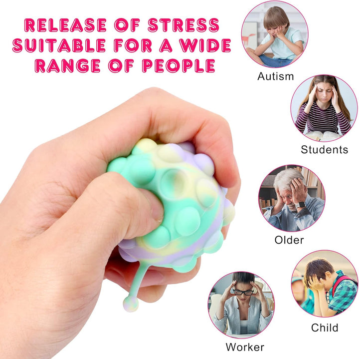 18 PACK Animal Pop Balls Party Favors for Kids,3D Pop Balls Fidget Toys,Birthday Gifts for Boys & Girls,Goodie Bag Stuffers,Pinata Stuffers,Carnival Prizes,Treasure Box Toys,Kids Prizes