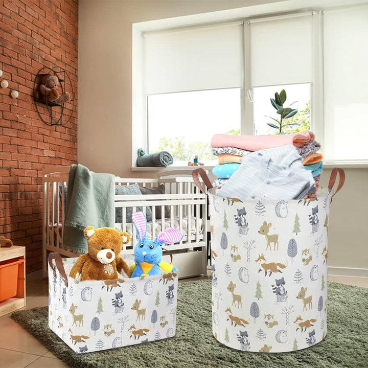 Rectangular Storage Basket, Books Box, Gift Basket, Room Decor(Animal)