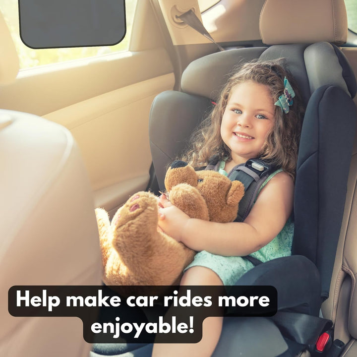 Baby & Passenger Side Window Cling Sun Shade, 4-Pack (22 X 14 Inches)