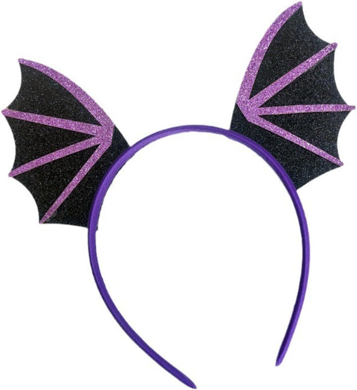 Purple Bat Headband Halloween Party Hair Accessory Cute and Funny Decoration Suitable for Makeup Parties