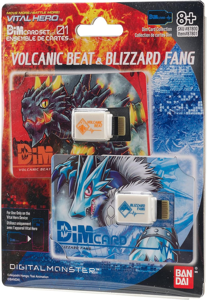 - Digimon - Vital Hero DIM Card Pack (Volcanic Beat & Blizzard Fang)