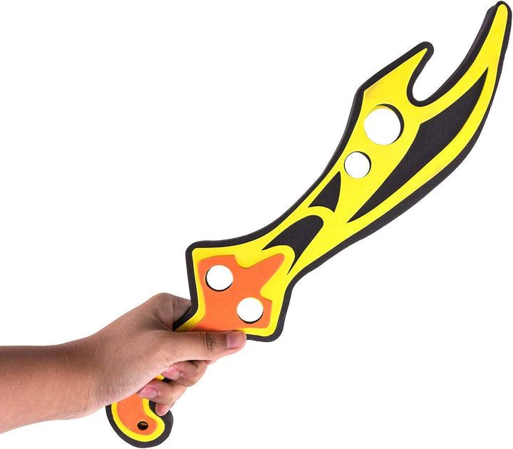 Assorted Foam Toy Swords for Children with Different Designs Including Ninja, Pirate, Warrior, and Viking (8 Pack)