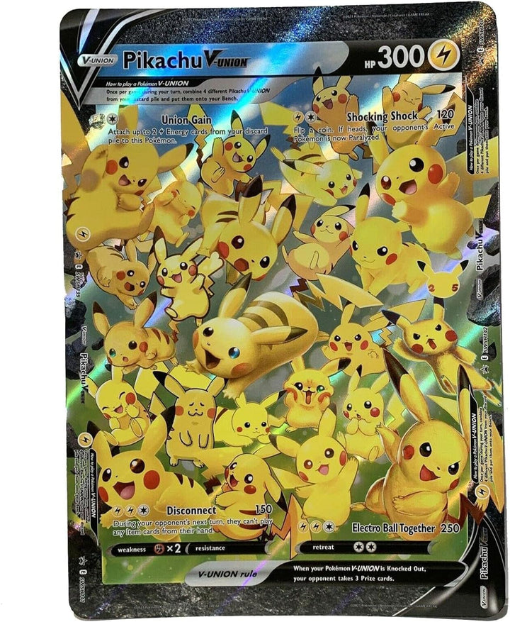 Pikachu V-Union ** Jumbo ** Promo Card - Celebrations