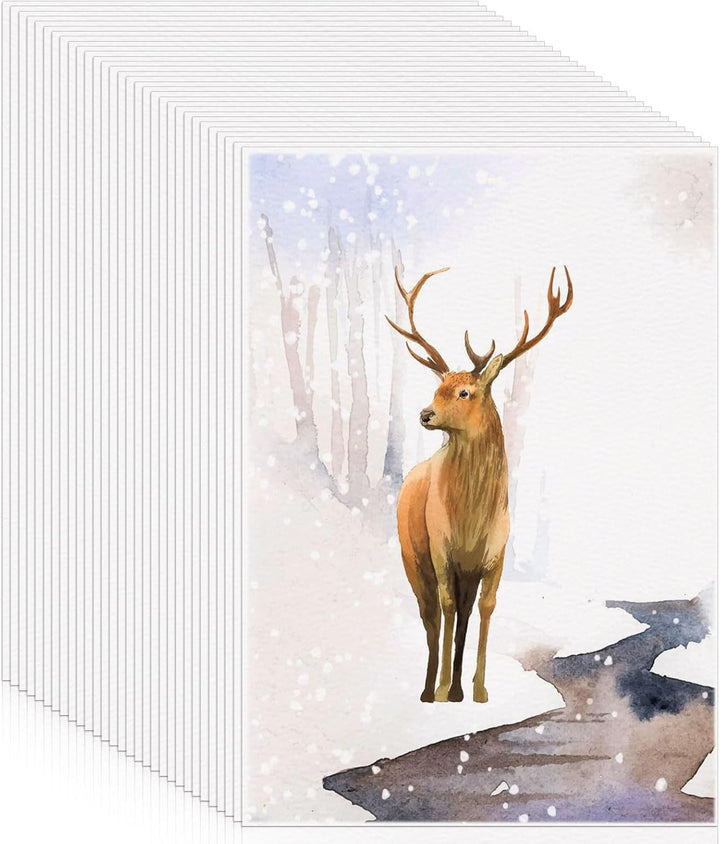 120 Sheets Watercolor Paper Bulk, 140 Lb/300 GSM Cotton Cold Press White Paper, 5 X 7 Inch, Perfect for Kids, Students, Artists