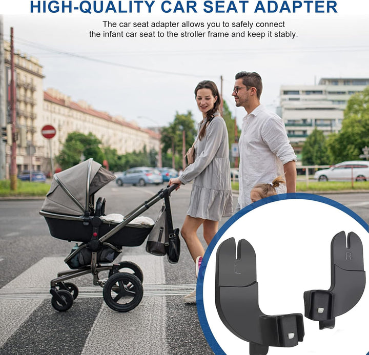 Car Seat Adapter for Stroller Compatible with Baby Jogger City Select, City Select 2, or City Select LUX Stroller Accessories Car Seat Adapter for Stroller (Black)