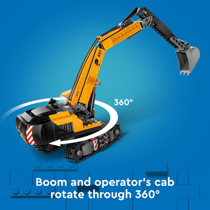 City Construction Excavator Toy - Building Toys for Boys & Girls, Ages 8+ - Functional Kids Construction Truck W/Minifigures - Gifts for Birthdays & Holidays - 60420