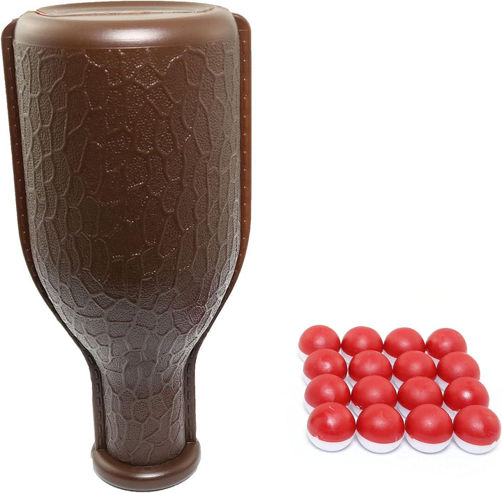 Billiard Shaker Pool Snooker Billiard Table Kelly Pool Shaker Bottle with 16PCS Red and White Tally Peas