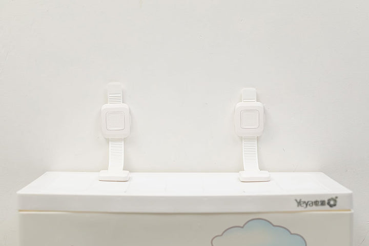 Upgraded No Drill Furniture Anchors for Baby Proofing, Anti-Tip Adjustable Straps, 2 Pack