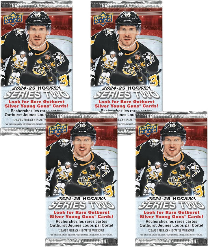2024/25  Series 2 Hockey Blaster Box, 4 Packs per Box, 12 Cards per Pack