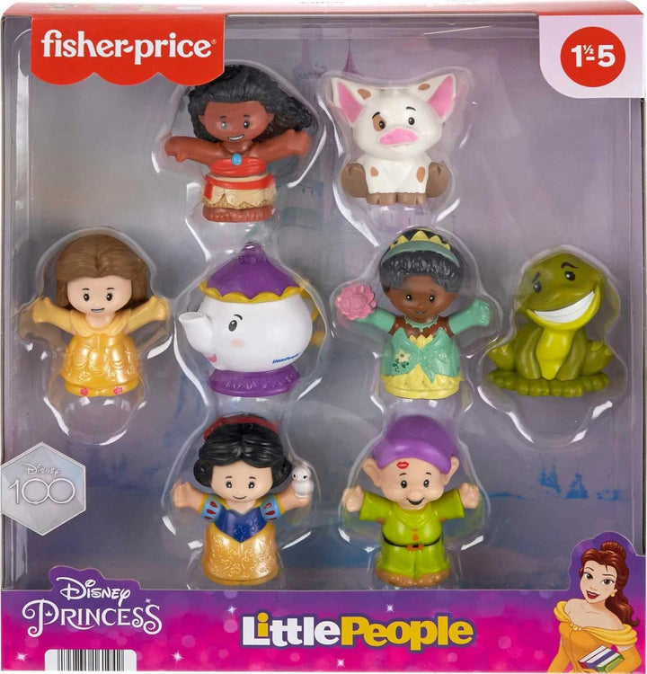 Little People Toddler Toys Disney Princess Story Duos 8-Piece Figure Set for Pretend Play Kids Ages 18+ Months