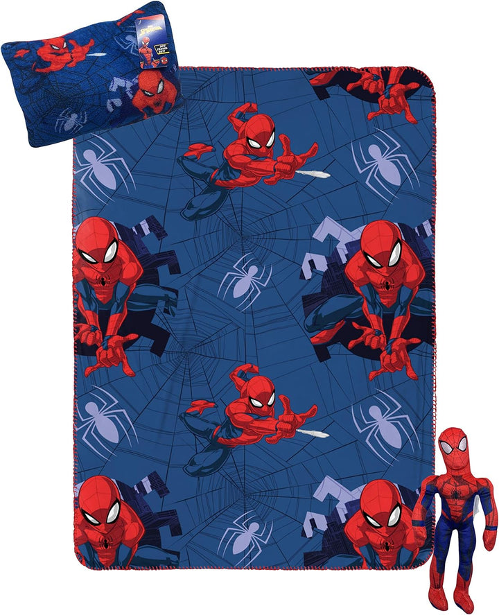 Disney Minnie Mouse Travel Set - 3 Piece Kids Travel Set Includes Blanket, Pillow, & Plush