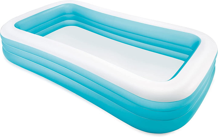 58484EP Swim Center Inflatable Family Pool: 277 Gallon Capacity – 120" X 72" X 22" – Blue