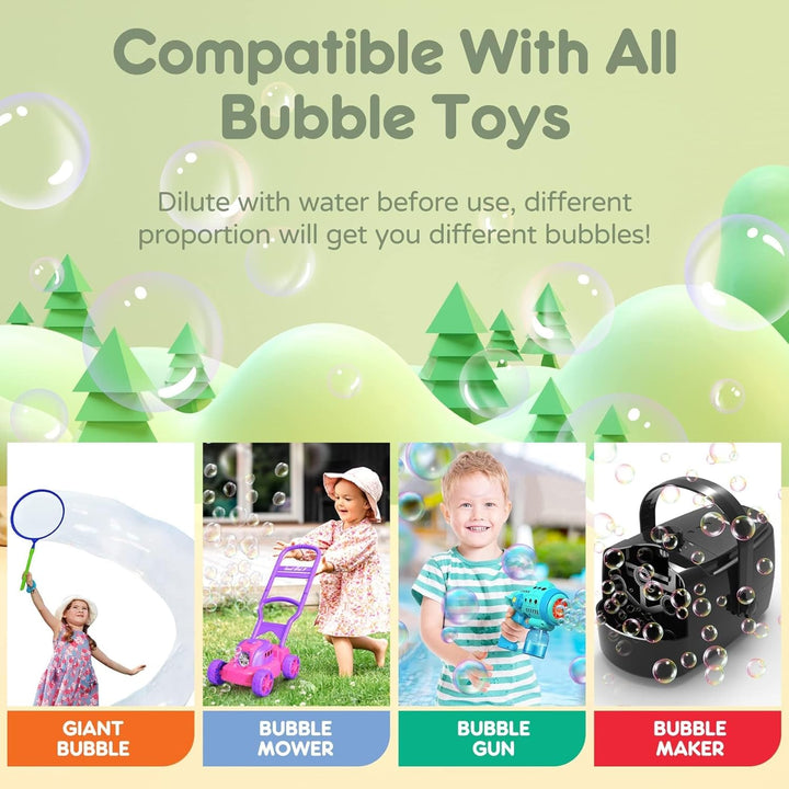 Bubble Solution Refill 33.8 OZ: Bubble Concentrate Solution for Bubble Machine| Bubble Solution Refill for Giant Bubble Wand, Bubble Gun Blower, Birthday Party Favors Wedding (Sky Blue)
