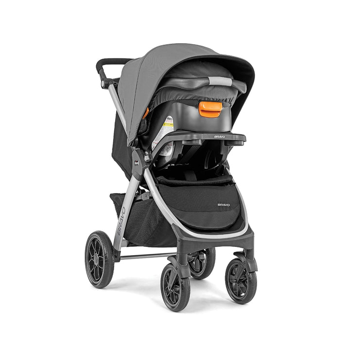 Bravo 3-In-1 Trio Travel System, Bravo Quick-Fold Stroller with Keyfit 30 Infant Car Seat and Base, Car Seat and Stroller Combo | Camden/Black