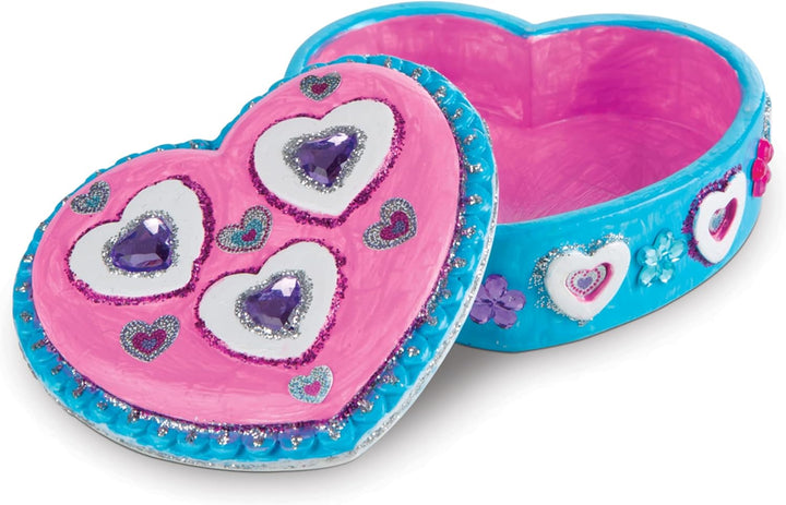 Created by Me! Favorite Things Craft Kits Set: Decorate-Your-Own Flower and Heart Treasure Boxes and Butterfly Bank