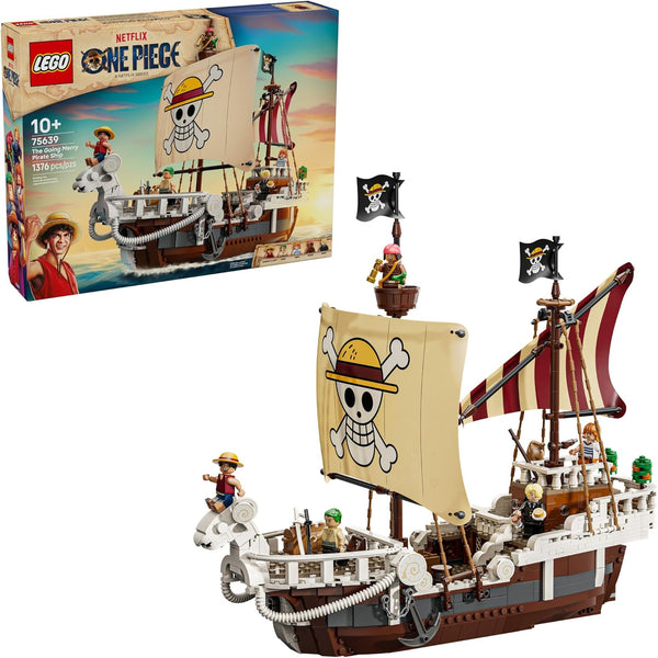 ONE Piece the Going Merry Pirate Ship Building Blocks - Pretend Play Adventure Toy for Boys & Girls, 10+ - Straw Hat Crew Toy Figures & Playset for Anime Fans - Gift Idea for Birthdays - 75639