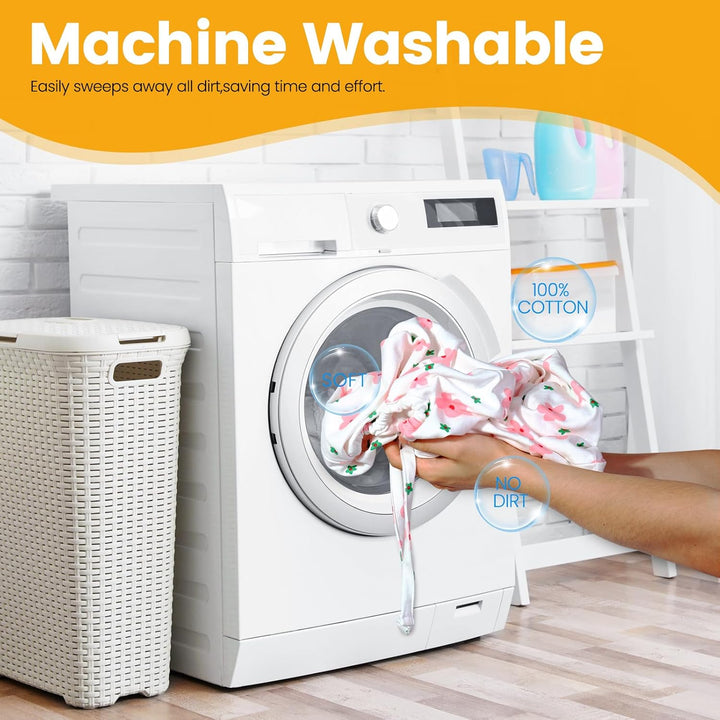 Infant Car Seat Cover Liner, Universal Fit Carseat Protective Cover, Made of 100% Cotton - Breathable Prevent Wear & Dirt Suitable Travel Systems (0-12M), Easy to Clean, Machine Washable, Pink