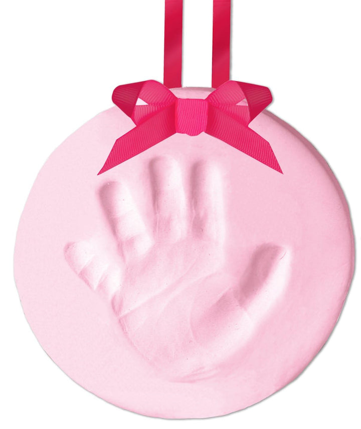 DIY No Mess Hanging Christmas Ornament Keepsake Kit, Baby Hand and Footprint Keepsake, Classic Nursery Decor, Ideal Gender Neutral Gift, Baby'S First Christmas, White