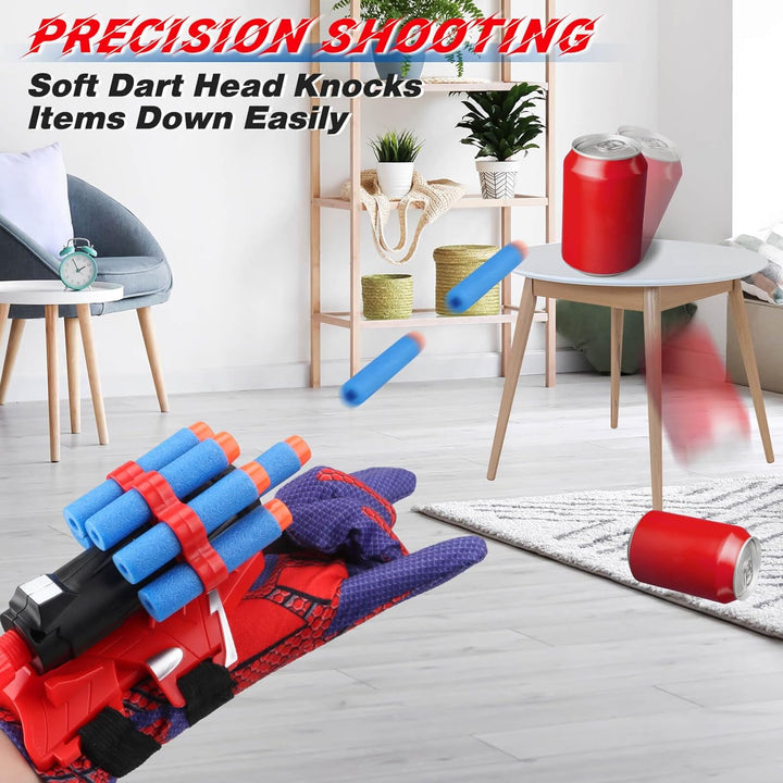 Web Shooters Toy for Kids 2 Pack, Toy for 3 4 5 6 7 8 Year Old Boy, Web Slinger with Spider Glove Launcher, Toys for Boys 4-6 6-8, Birthday Gifts