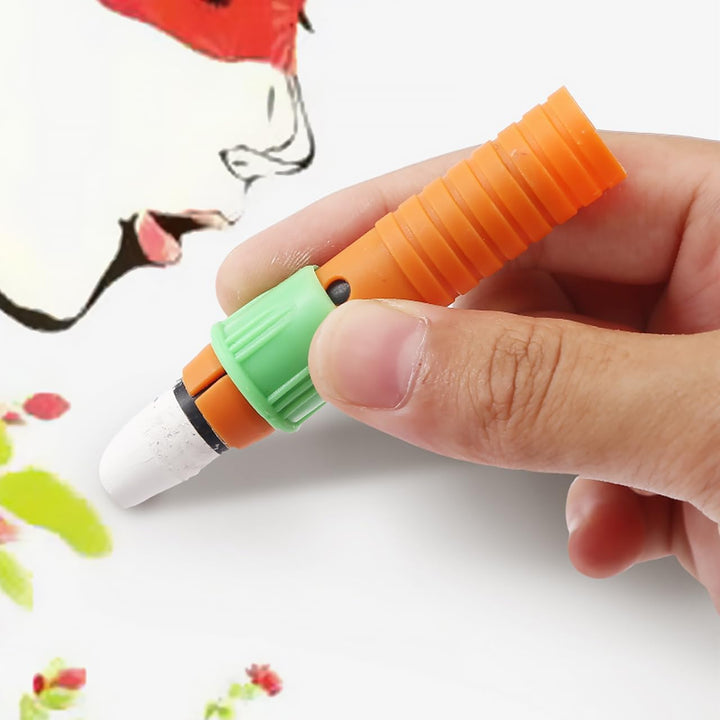 2Sets Crayon Sharpener Plastic Crayon Cap Drawing Drawing Stick Extender Oil Pencil Sharpener 15Pcs*2