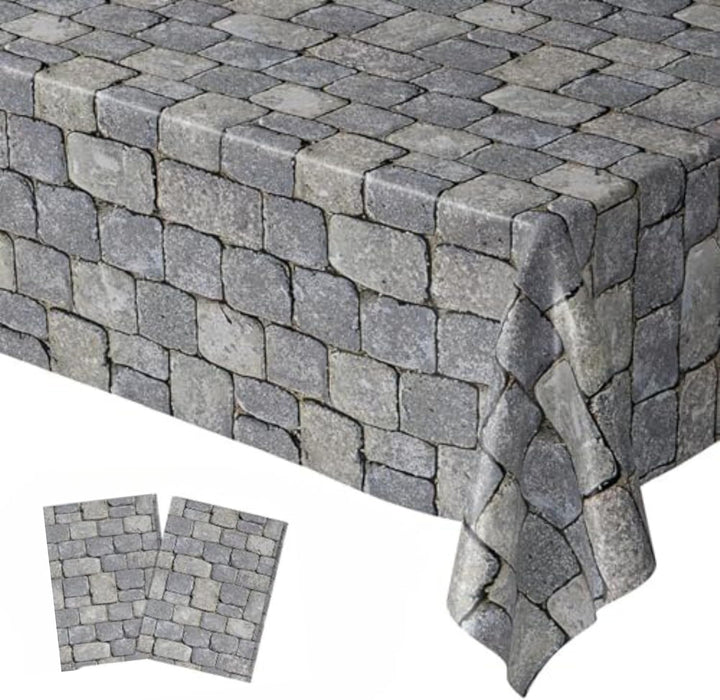Pixel Miner Table Cover (Pack of 3) - 54"X108" XL - Gamer Party Supplies, Mining Craft Party Decorations