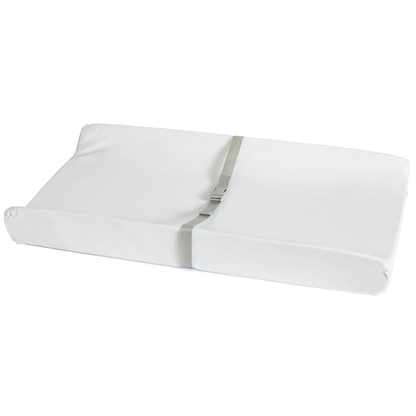 Secure Grip Baby Diaper Changing Pad for Dresser, Waterproof and Wipeable, Contoured, Standard Size (16" X 31"), White