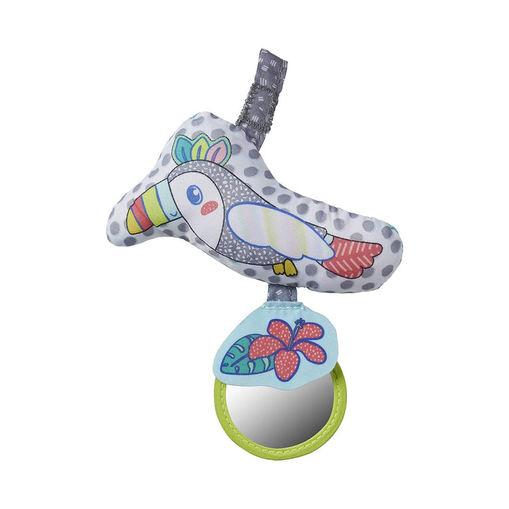 2-In-1 Tummy Time & Seated Support, Baby Floor Seat for Tummy Time & Early Sitting, Soft, Supportive, Engaging Toys, Toucan
