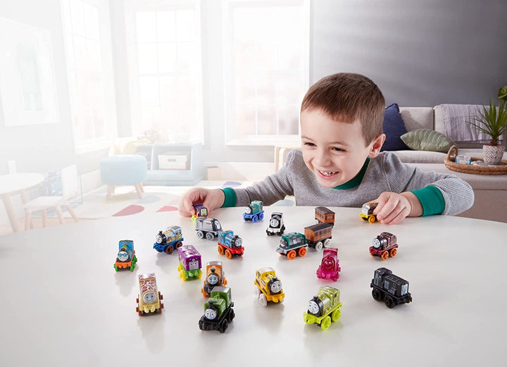 Toy Trains MINIS 20 Pack of Miniature Push-Along Engines & Railway Vehicles for Pretend Play Preschool Kids Ages 3+ Years (Amazon Exclusive)