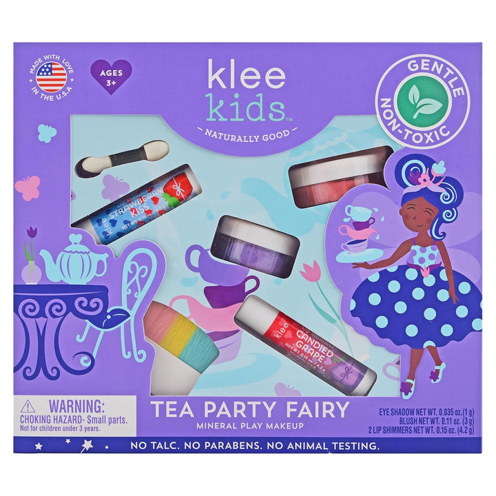 Luna Star Klee Kids Play Makeup Kit. Gentle and Non-Toxic. Kid-Friendly. Made in USA. (Pom Pom Fairy)