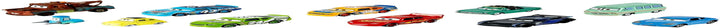 Disney and Pixar Cars Set of 10 Die-Cast Mini Racers Vehicles, Collectible Set of 1:55 Scale Toy Cars Inspired by Movies