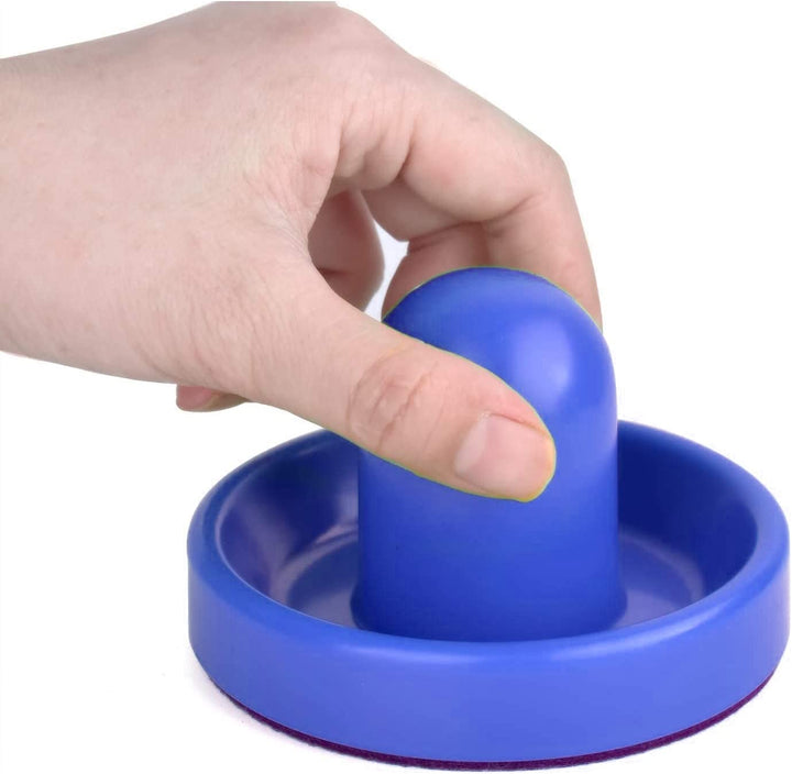 Air Hockey Pushers and Pucks - Air Hockey Paddles and Goal Handles Replacement Accessories for Game Tables (4 Pushers, 8 Pucks)