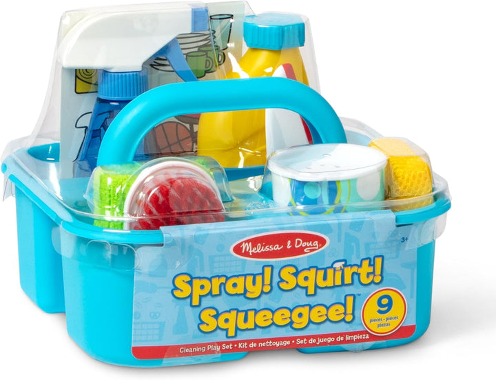 Spray, Squirt & Squeegee Play Set - Pretend Play Cleaning Set