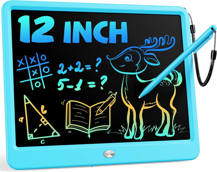 Toys for 3-6 Years Old Girls Boys, LCD Writing Tablet 10 Inch Doodle Board, Electronic Drawing Pads, Educational Birthday Gift for 3 4 5 6 7 8 Years Old Kids Toddler (Blue)