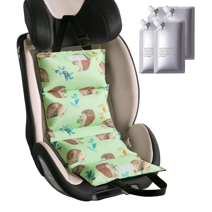 Car Seat Cooling Pad, Baby Stroller Cooling Pad - Insulated Cushion with Ice Pack for Heat, Multifunctional Cooler for Kids, Adults and Pets, Comfortable & Durable Summer Seat Liner Cooling Cover