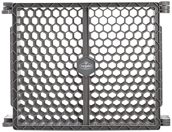 Plastic 192-Inch Super Wide Adjustable Baby Gate and Play Yard, 2-In-1, Bonus Kit, Includes 4 Pack of Wall Mounts-4 Count (Pack of 1)