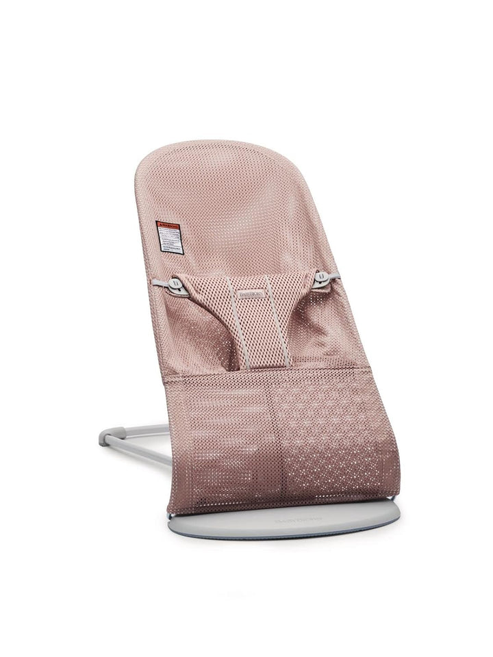 Bouncer Bliss, Sand Gray, Woven, Classic Quilt | 2-In-1 Adjustable Baby Bouncer Seat and Toddler Chair, Newborn to Toddler (8-29 Lbs), 4 Positions, Lightweight & Portable