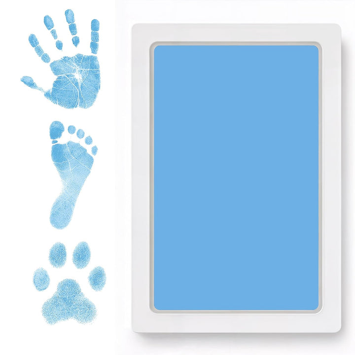 Clean Touch Ink Pad for Baby Handprints and Footprints – Inkless Infant Hand & Foot Stamp – Safe for Babies, Doesn’T Touch Skin – Perfect Family Memory or Gift – Black Print Kit by