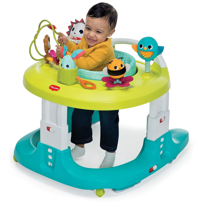 4-In-1 Here I Grow Mobile Activity Center, Baby Walkers and Activity Center, Baby Activity Center with Interactive Toys and Developmental Activities, Meadow Days