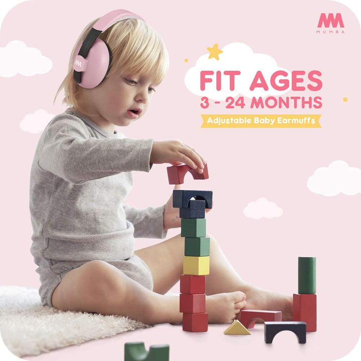 Baby Ear Protection Noise Cancelling Headphones for Babies and Toddlers Baby Earmuffs - Ages 3-24+ Months