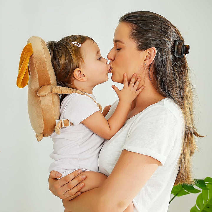 Baby Head Protector Backpack – Lightweight Adjustable Head Protection Pillow for Toddlers – Prevent Injuries While Crawling and Walking – Soft Breathable Design with Secure Fit (Puppy)