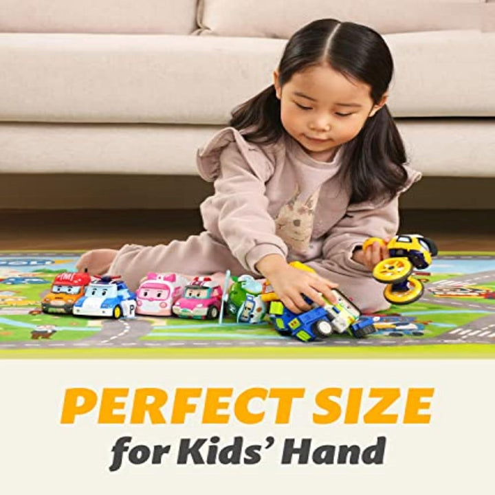 4" Transforming Robot - Fire Truck Roy, Stem-Inspired Rescue Robot Figure | Role Play Toy Gift for Toddlers & Preschool Kids Ages 1 2 3 4 5 6