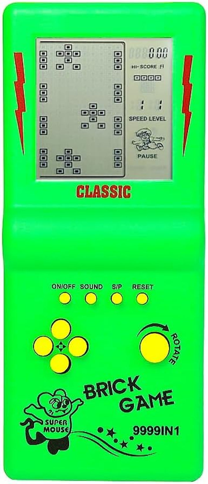 3.5-Inch Large Screen Retro Brick Game Console for the 80S/90S Build in Block Game Racing/Tank Game Built-In 23 Classic Games Nostalgic Puzzle Children'S Game Console (Black)