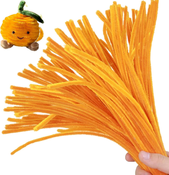 200PCS Pipe Cleaners with Instruction Manual 20 Colors Chenille Stems Bulk Art Craft Supplies Colorful Thick Fluffy Fuzzy Wire Sticks DIY Project for Kids Adults Back to School Supplies