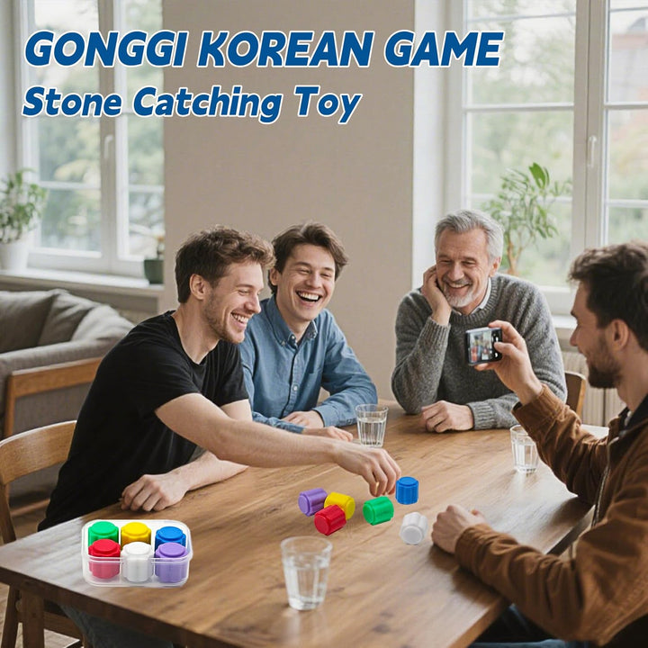 Gonggi Gonggi Korean Game - a Traditional Throwing Game for Children and Adults (12 Pieces) for Hand Muscle Exercise.
