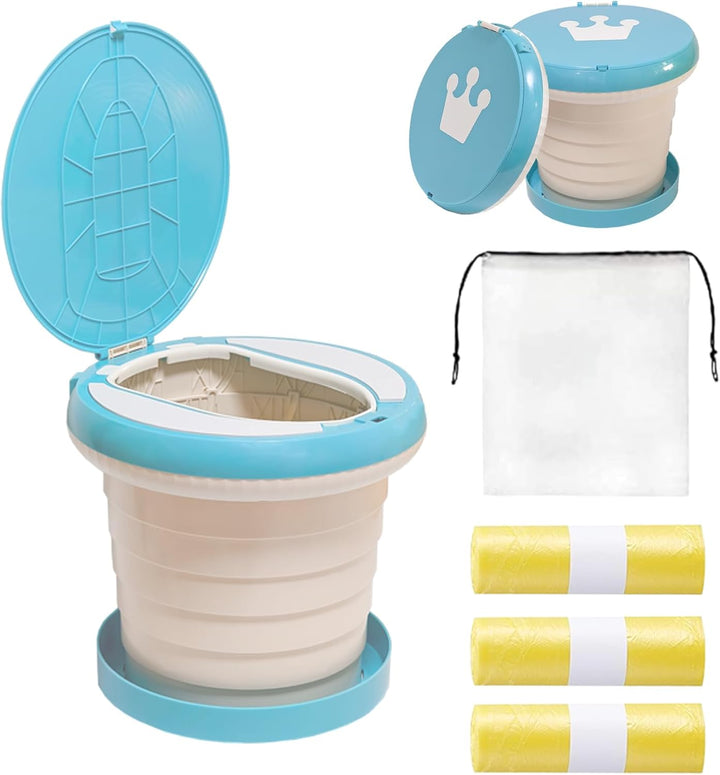 Travel Potty for Toddler, Portable and Foldable Toilet, Apply to Seat Emergency Toilet for Car, Camping, Outdoor, Indoor (Pink, Small)