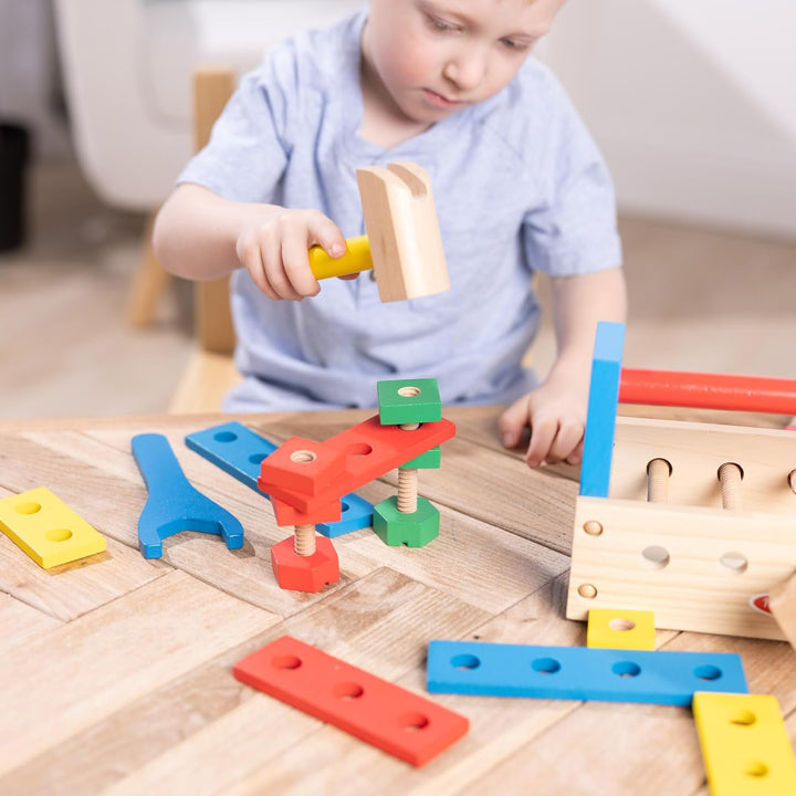 Take-Along Tool Kit Wooden Construction Toy (24 Pcs)