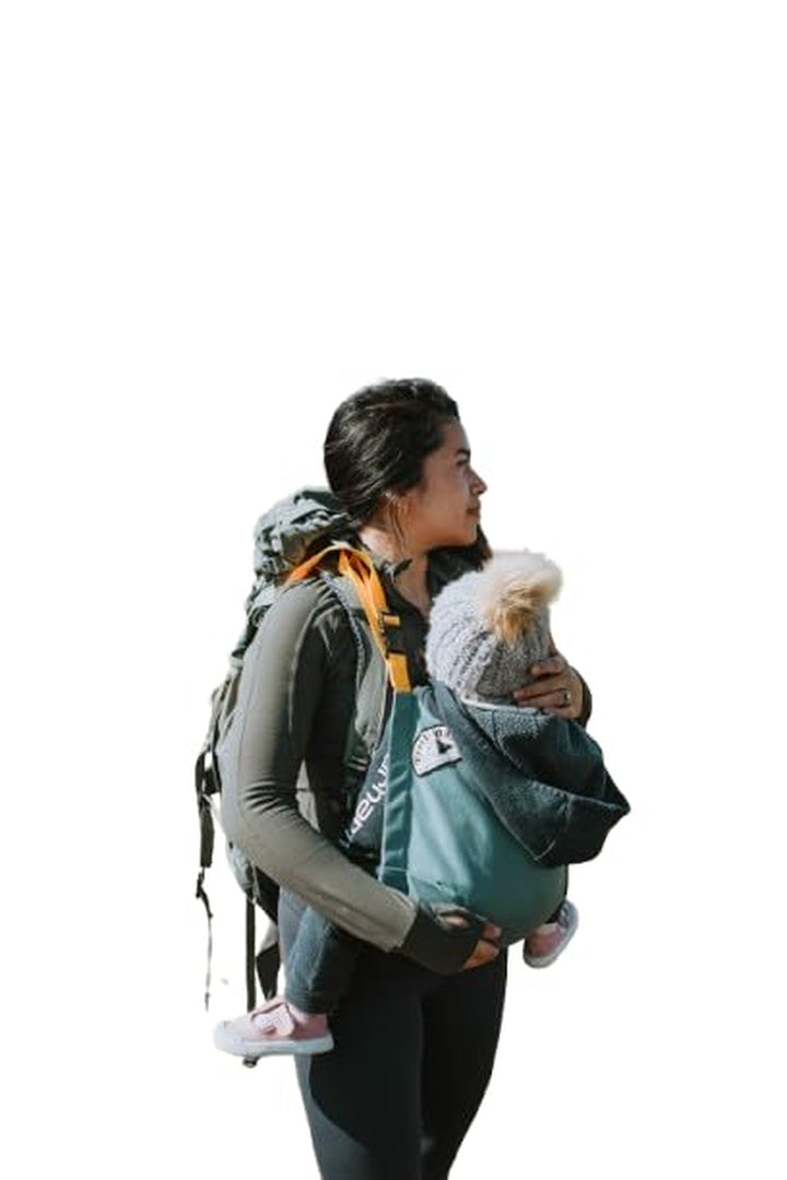 Kids Carrier | Ultra Lightweight Child Carrier for Hiking | Ultra-Compact Kids Carrier to Attach Your Hiking Backpack for Children 1+ Years, up to 43 Lbs Pounds (Light Teal with Gold)